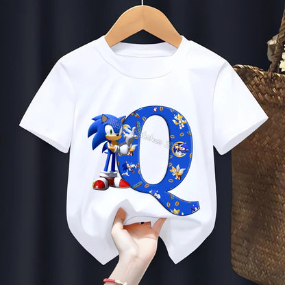 T-shirt  l’alphabet Sonic