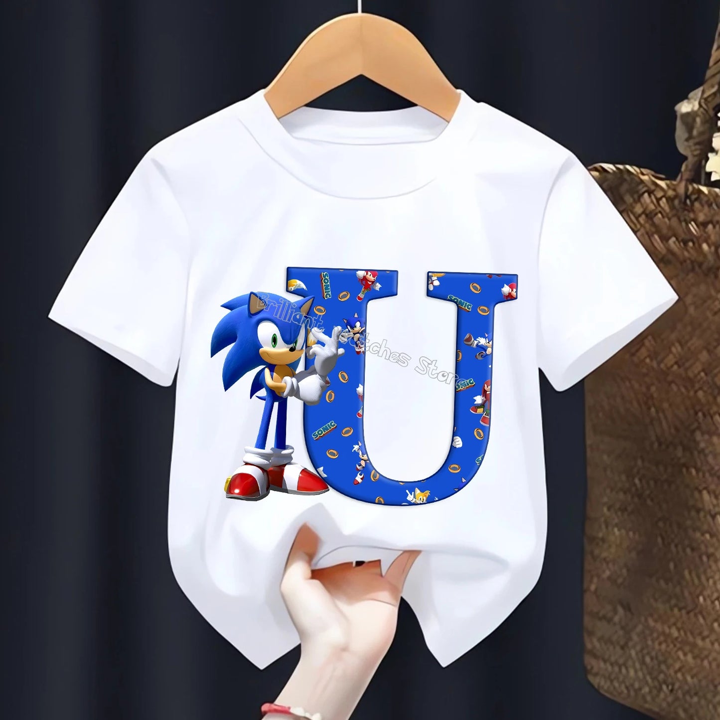 T-shirt  l’alphabet Sonic