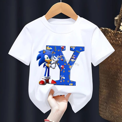 T-shirt  l’alphabet Sonic