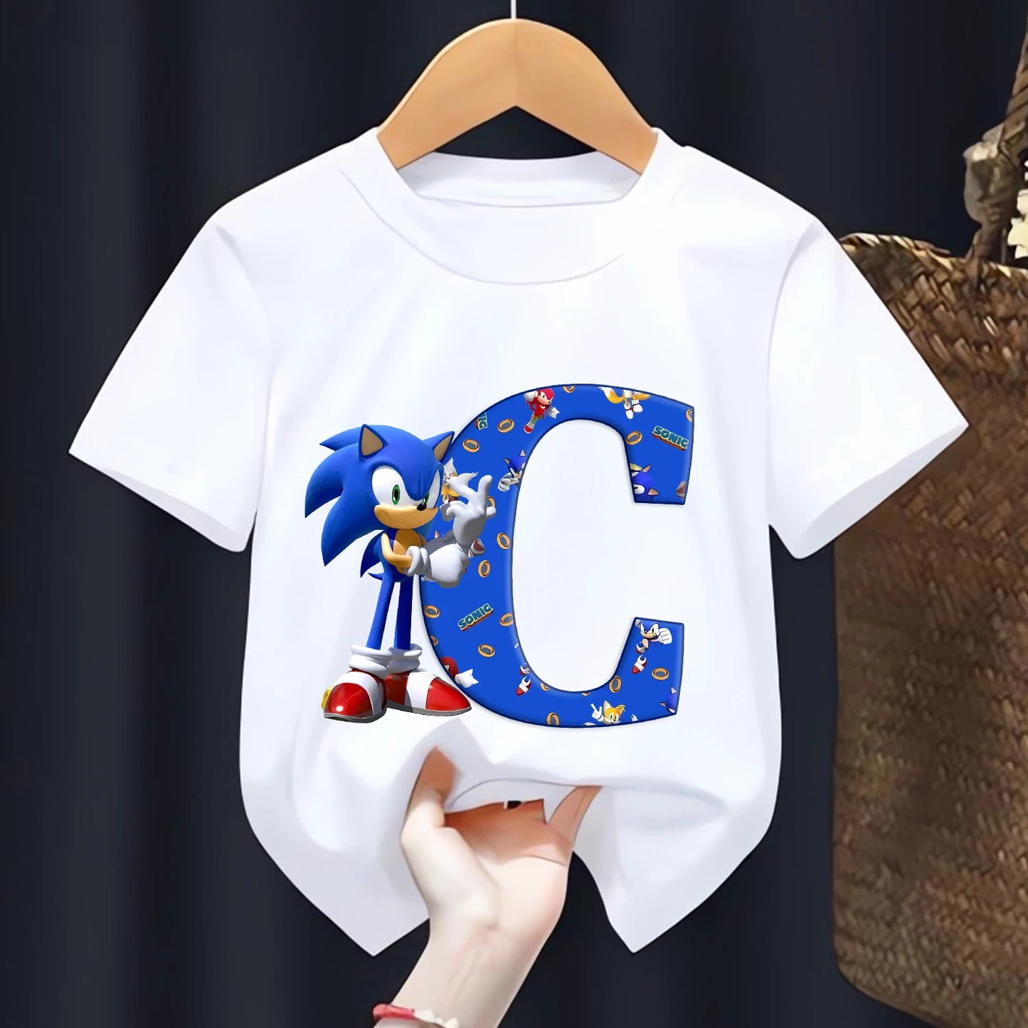 T-shirt  l’alphabet Sonic