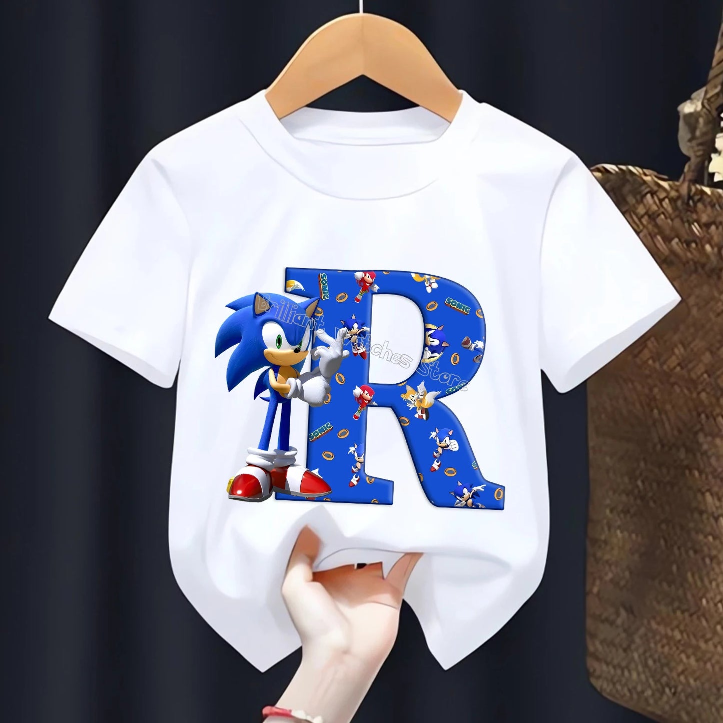 T-shirt  l’alphabet Sonic