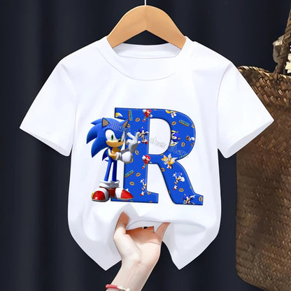 T-shirt  l’alphabet Sonic