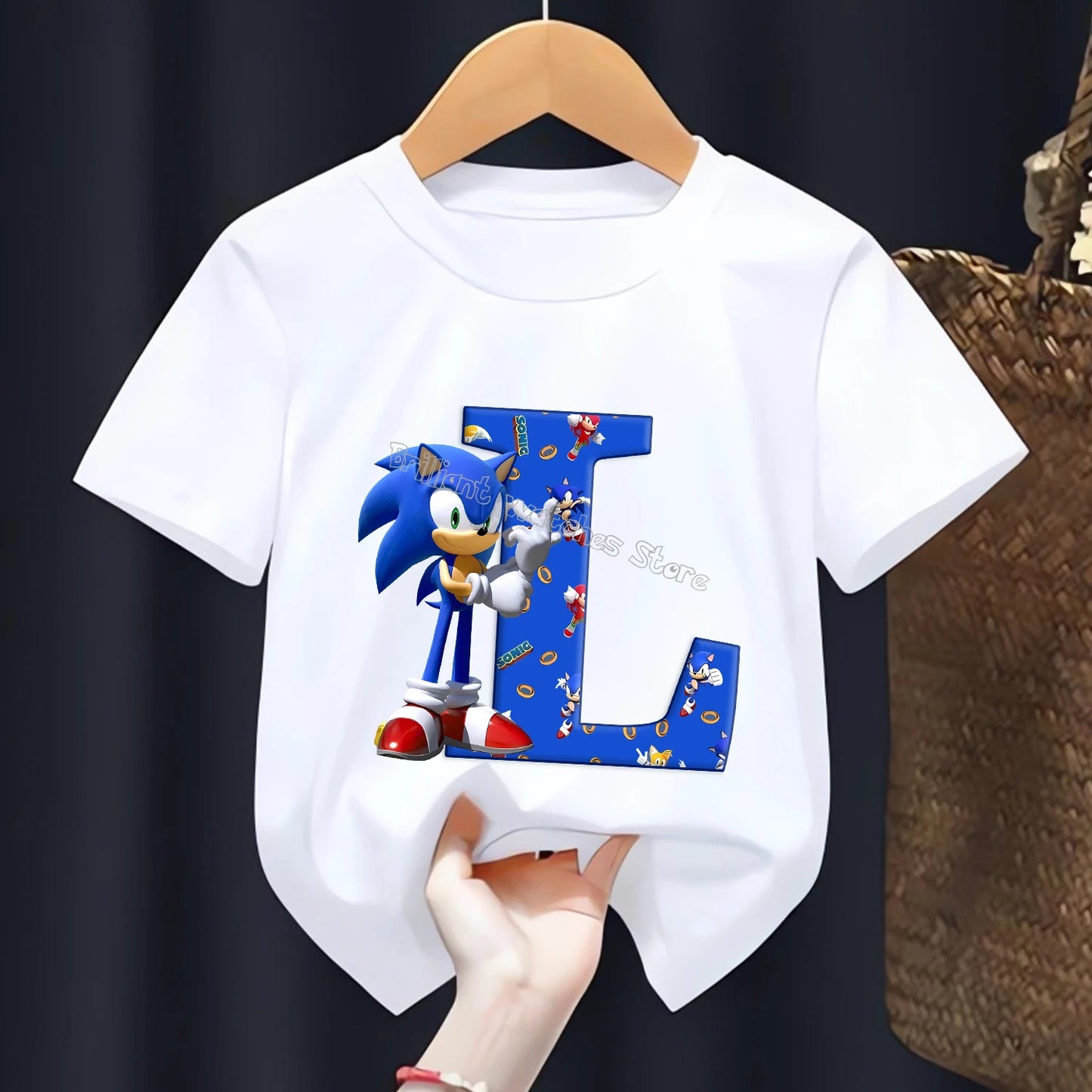 T-shirt  l’alphabet Sonic