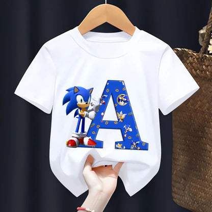 T-shirt  l’alphabet Sonic