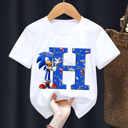 T-shirt  l’alphabet Sonic