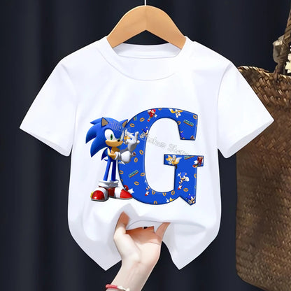 T-shirt  l’alphabet Sonic