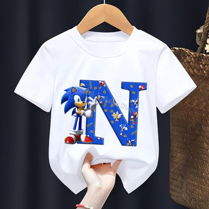 T-shirt  l’alphabet Sonic