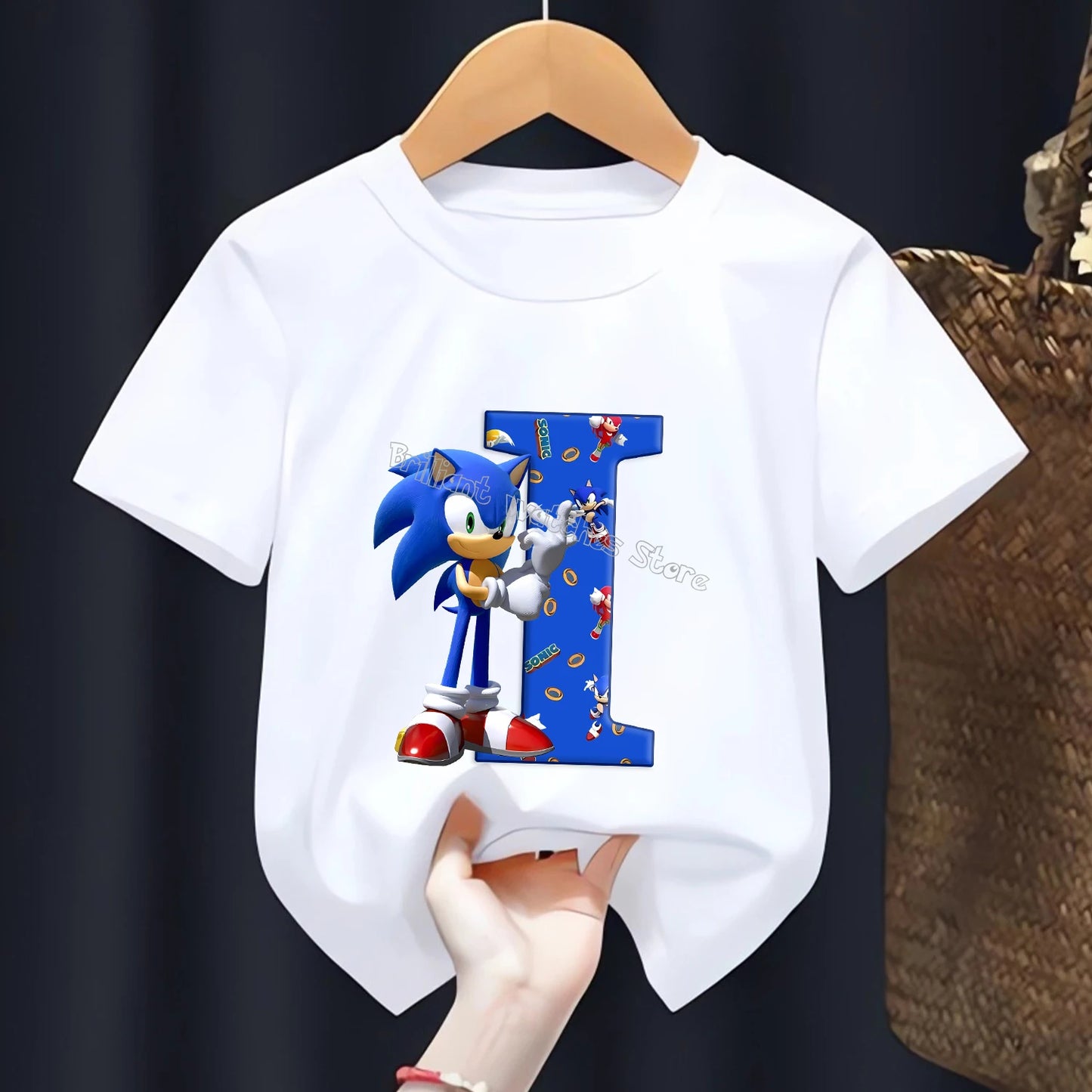 T-shirt  l’alphabet Sonic