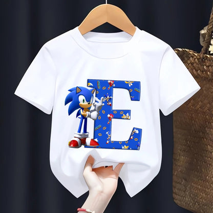 T-shirt  l’alphabet Sonic