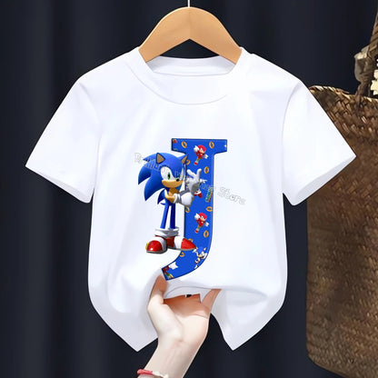 T-shirt  l’alphabet Sonic