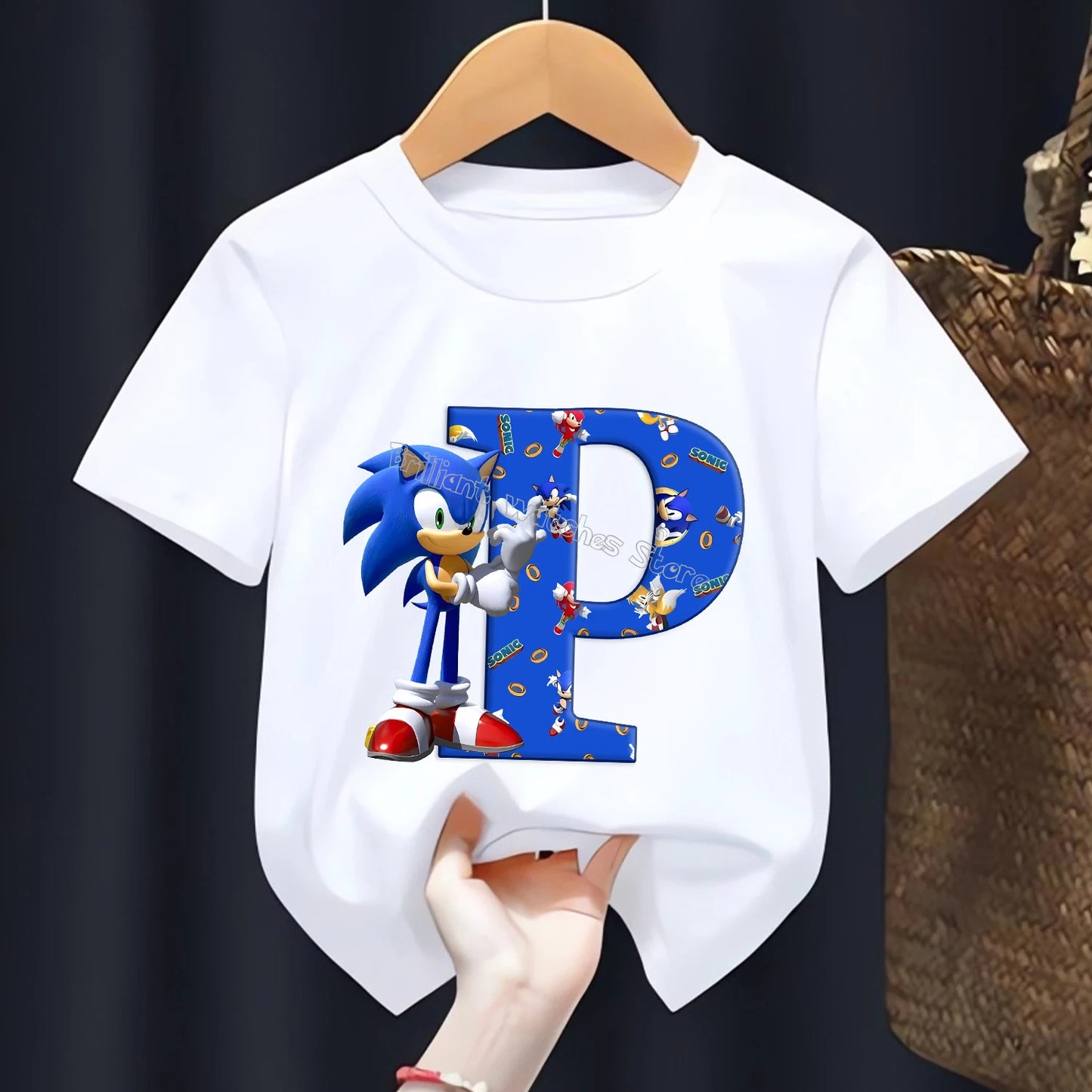 T-shirt  l’alphabet Sonic