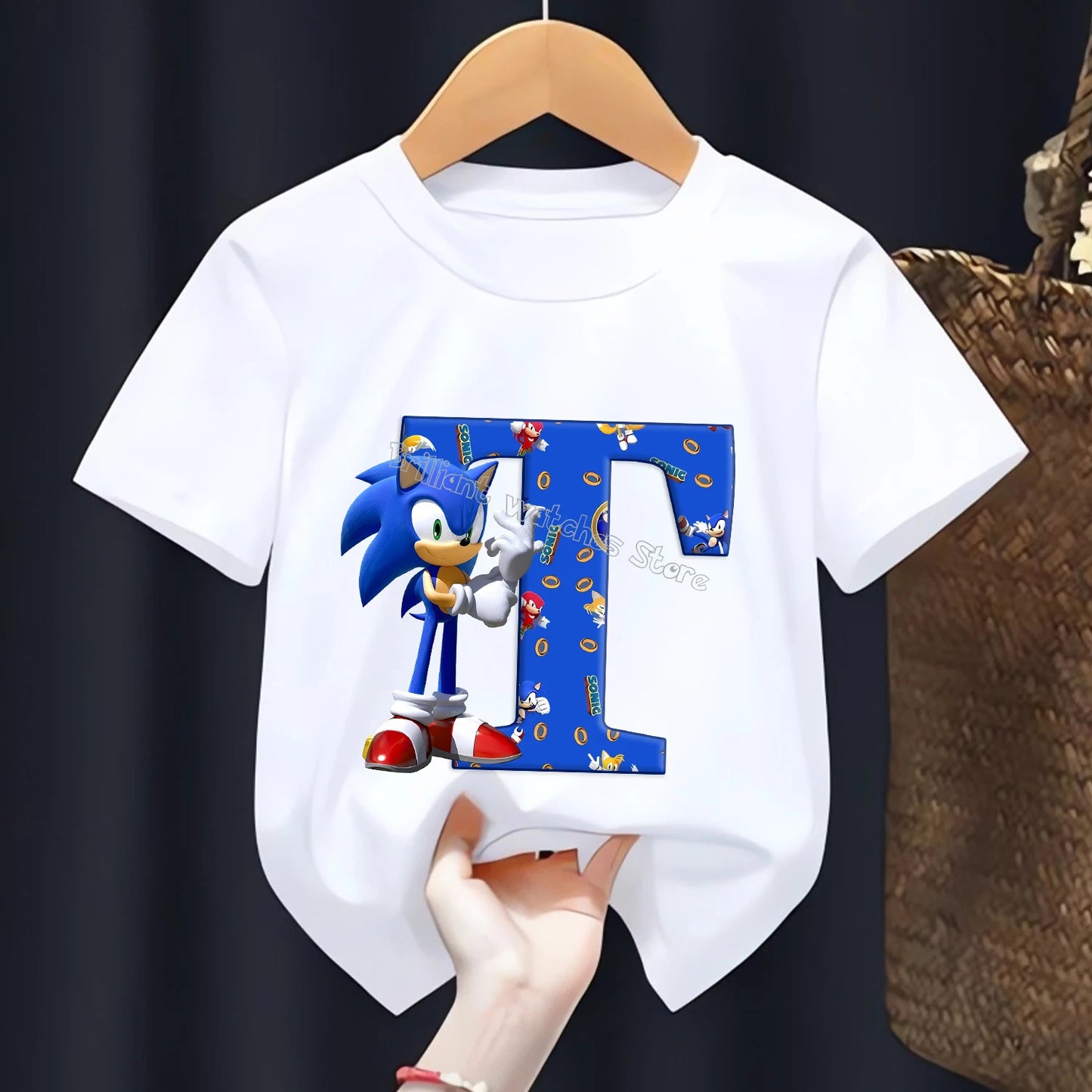 T-shirt  l’alphabet Sonic