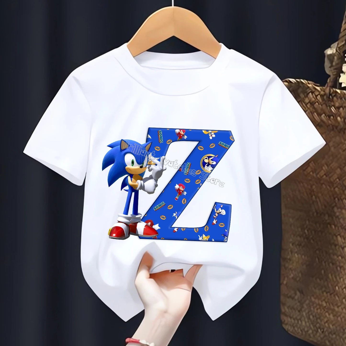 T-shirt  l’alphabet Sonic