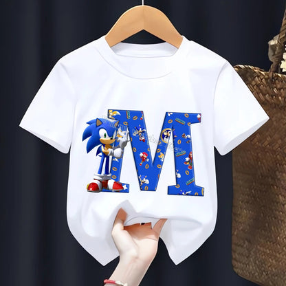 T-shirt  l’alphabet Sonic