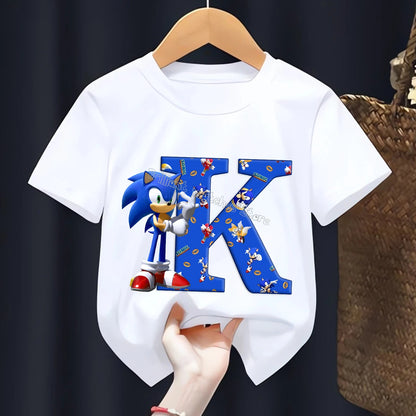 T-shirt  l’alphabet Sonic