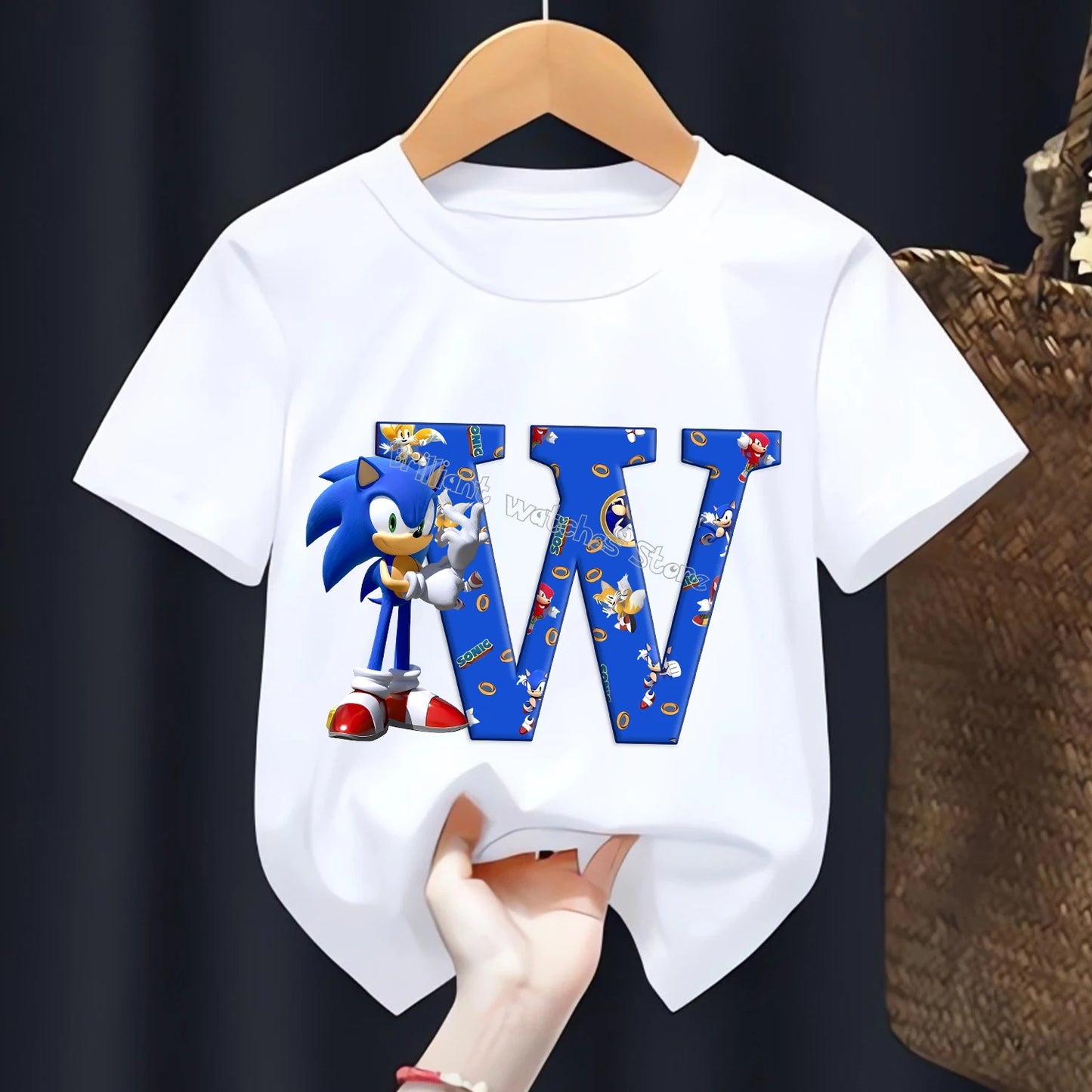 T-shirt  l’alphabet Sonic