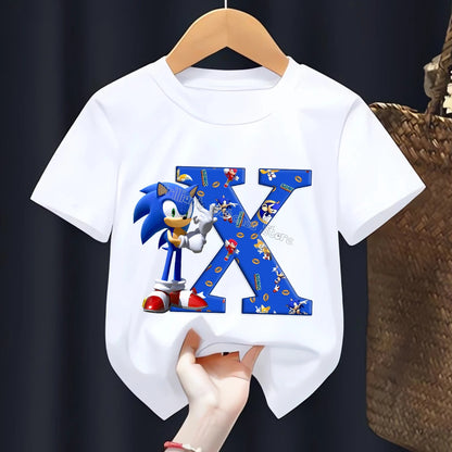 T-shirt  l’alphabet Sonic