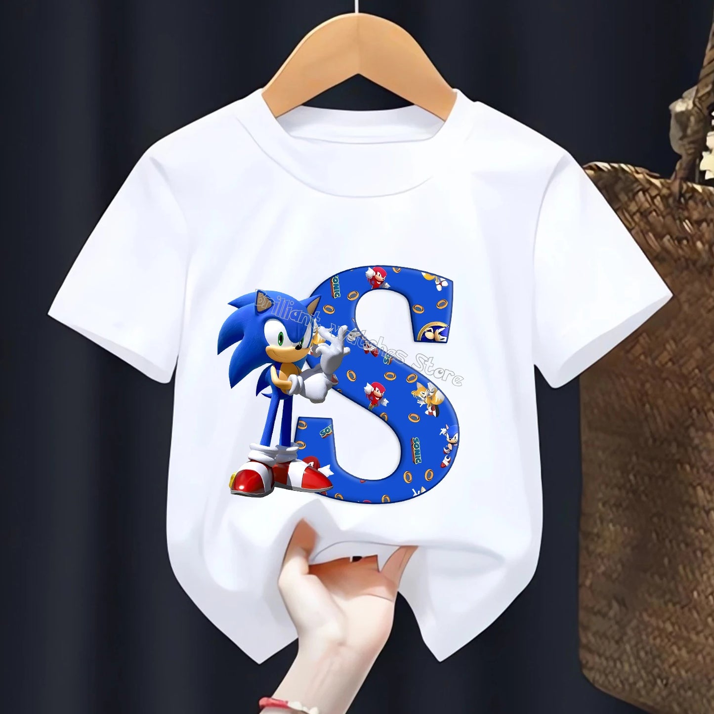 T-shirt  l’alphabet Sonic